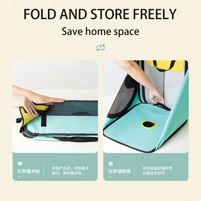 Pet Drying Box Blowing Hair Dryer Cat Cage Dogs Hair Dryer Blow Box Grooming House Bag Pet Dry Room Hands-Free Drying System