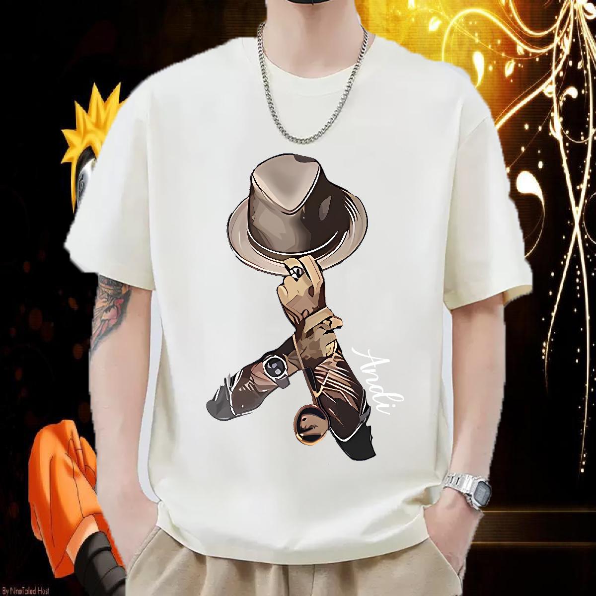 Loose Fit Tshirts Cotton Breathable Short Sleeve Hip Hop T Shirt For Man DIY Brand Clothings