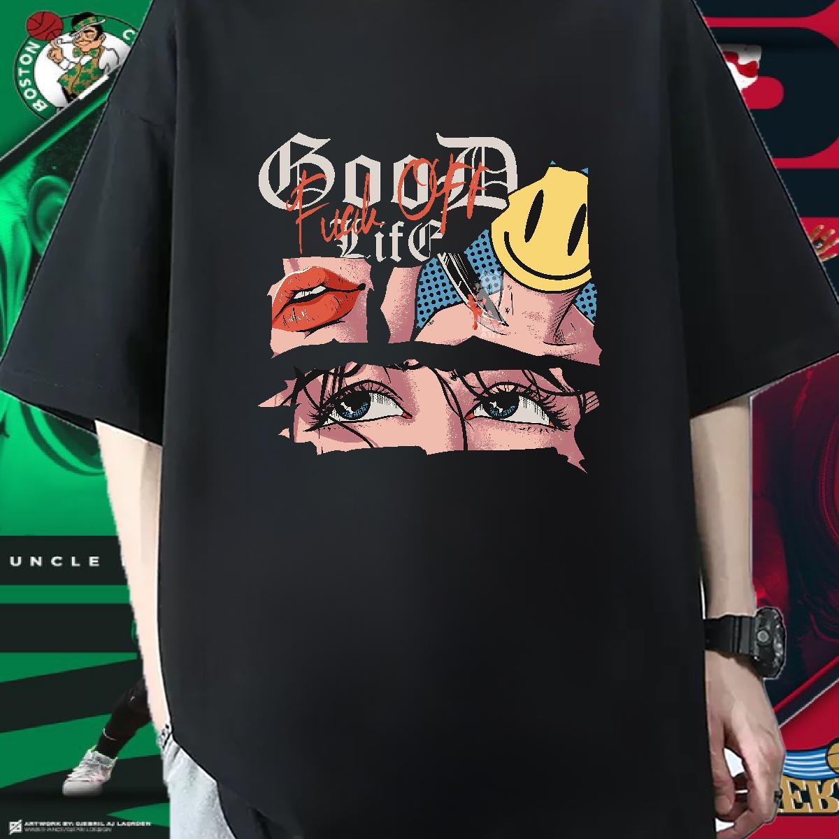 Cool Design T shirt Casual 180g Cotton Men Tops Tees 2024 DIY Printed Tees Shirts