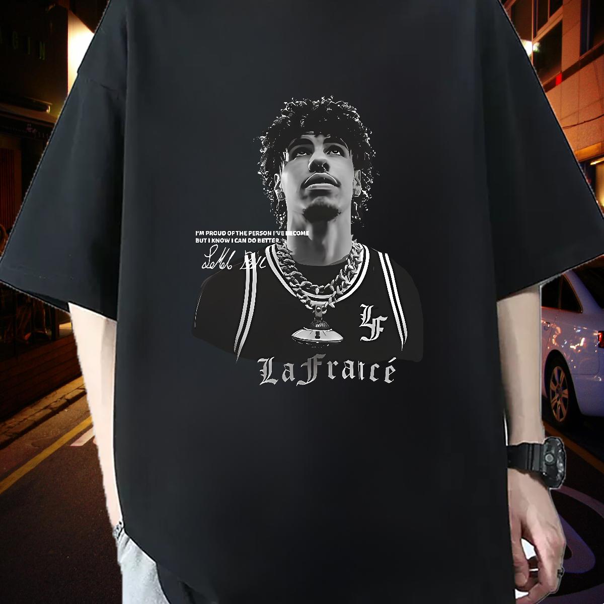 Designer Mens T Shirts Street Crew Neck Cotton Breathable Tshirts DIY Customized Cartoon Printing S-3XL Clothings