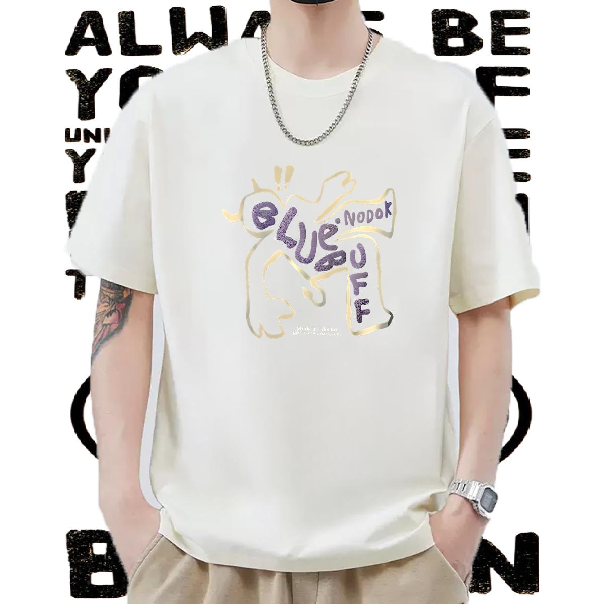 Custom T-Shirts Asian Size Tshirts High Street Hip Hop Round Neck Short Sleeve 5A Tees