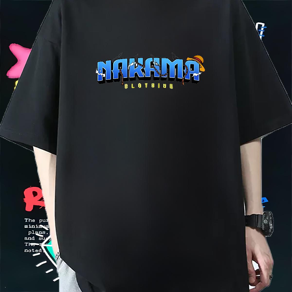 Classic Casual T shirt Custom Anime Mens Tshirts Spring Summer Cotton Breathable Loose Fit Tops Tees