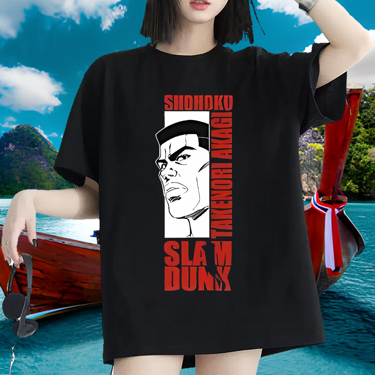 DIY T shirt Crew Neck Cotton Breathable Anime Print Tees Hip Hop Street Popular Tshirt for Man Woman