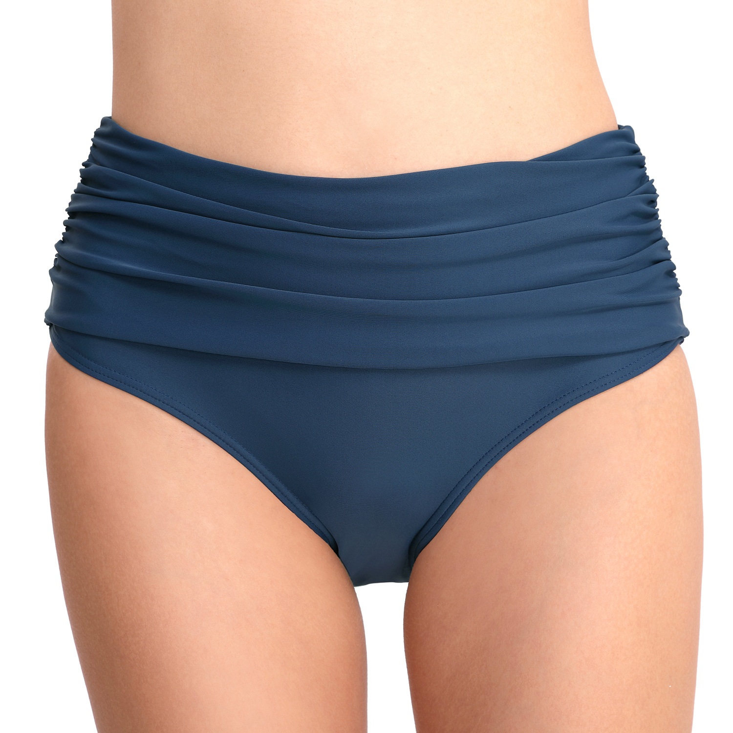 Sleeveless Retro Versatile Fashion High Waisted Elastic Pleated Women, Conservative Triangle Swim Trunks for Women Sexy Short Temperament Waist Loose 