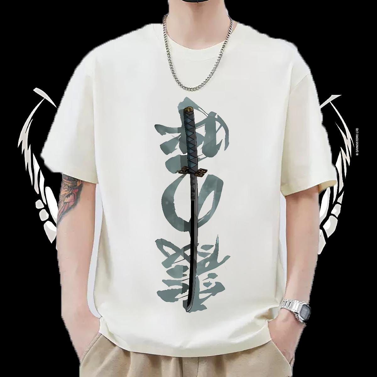 2024 Summer T-Shirts for Men Custom Cartoon Men Tees High Street Hip Hop Cotton Breathable Popular Tops