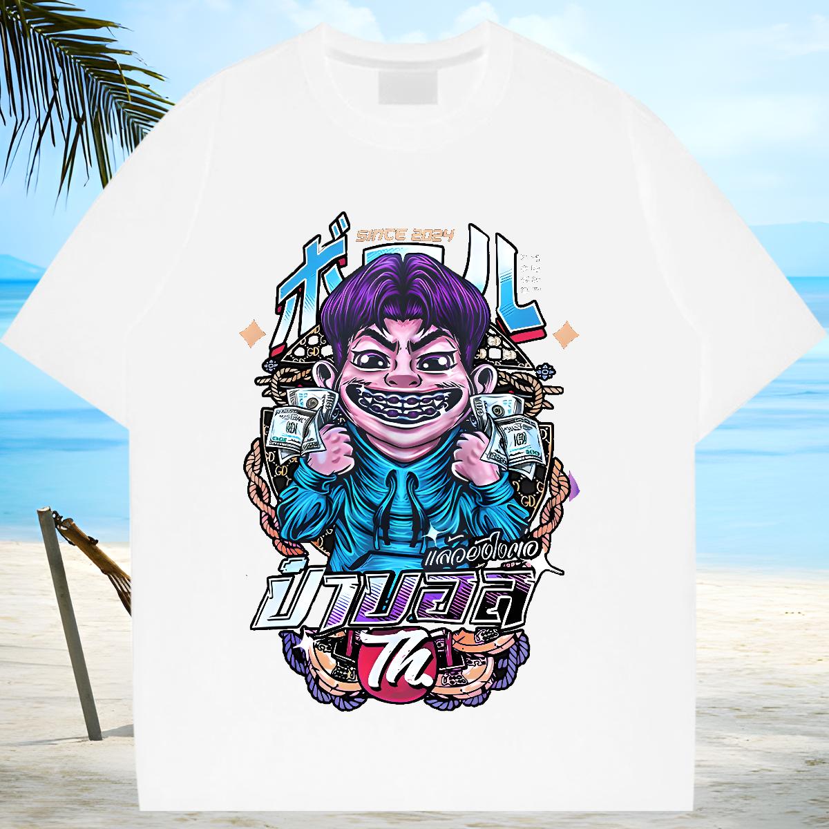 Lady Womens T Shirts Cotton Comfortable Tees Summer Casual New Arrival Unisex Tshirts Black White