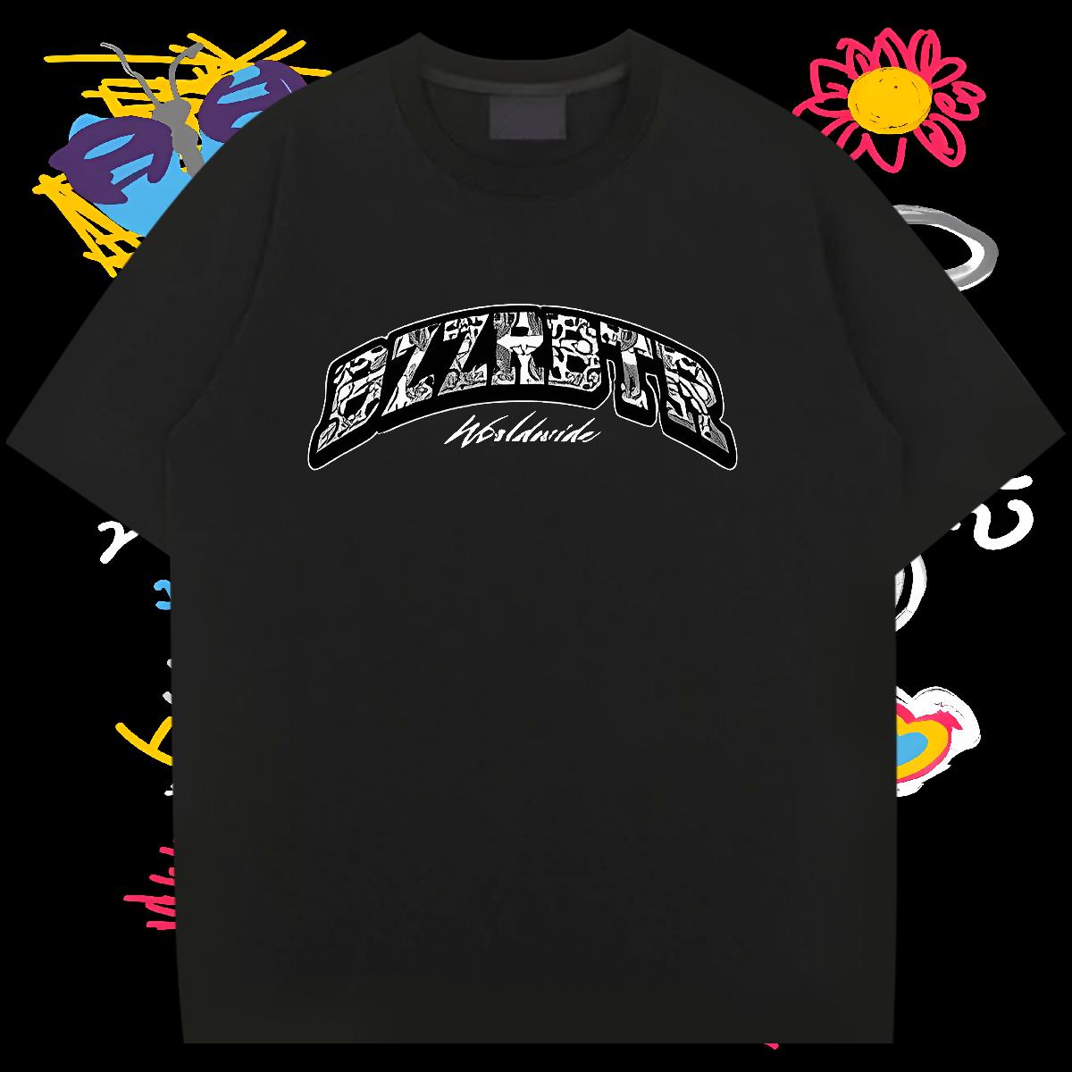 Classic Casual T-Shirts DIY Anime High Street Hip Hop Tshirts Cotton Breathable Soft Popular