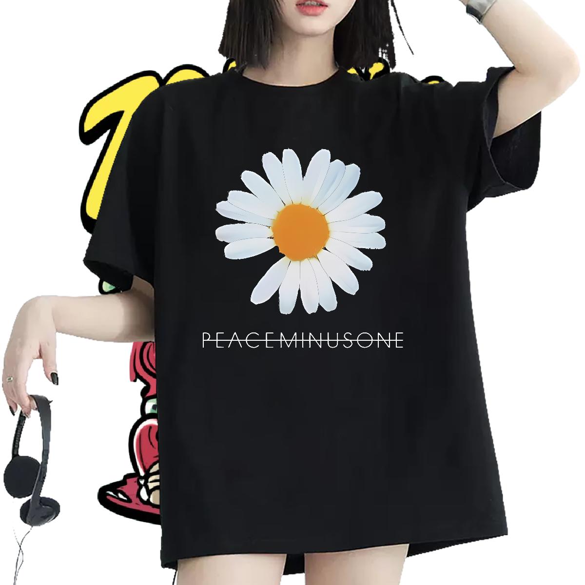 Unisex T-Shirts Breathable Crew Neck Cotton Clothes Outdoor New Couples T Shirts Cartoon Print