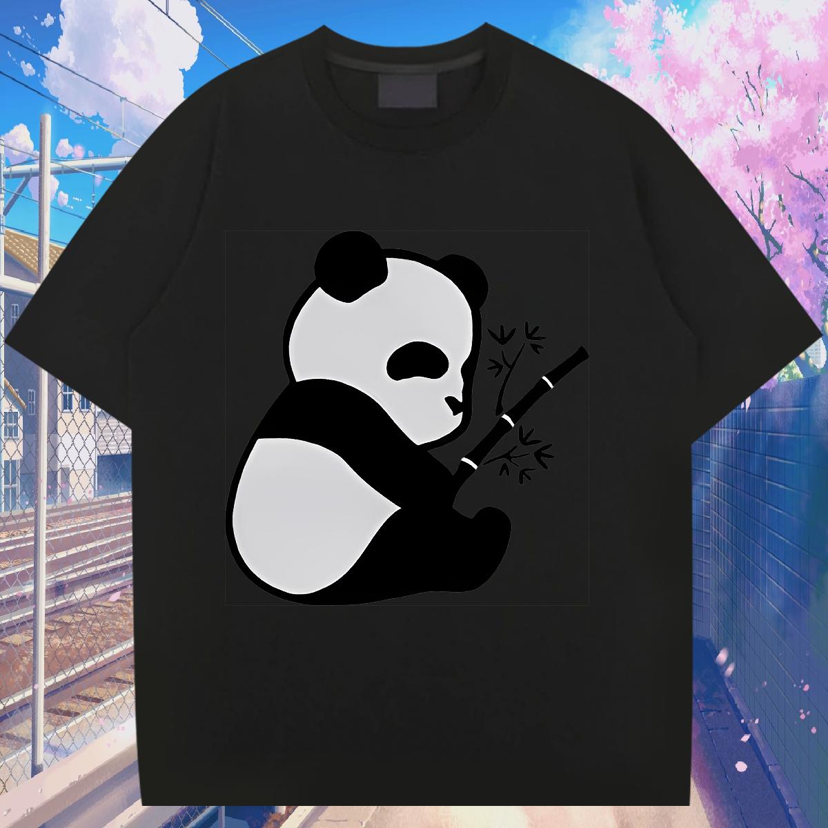 Loose Couples T Shirts Short Sleeve Cotton O-Neck Hip Hop Street T shirt Black White Factory Direct Wear