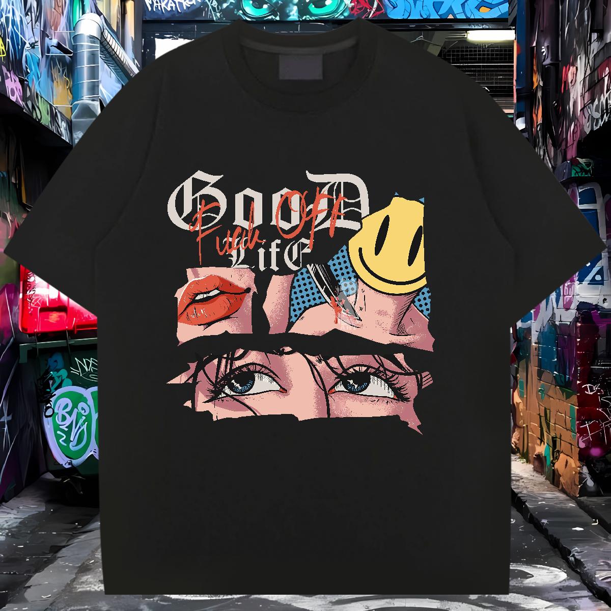 Wholesale T Shirt For Man Cotton Breathable Street wear Hip Hop Mens Tshirts Plus Size Custom Cool Design Top Tees