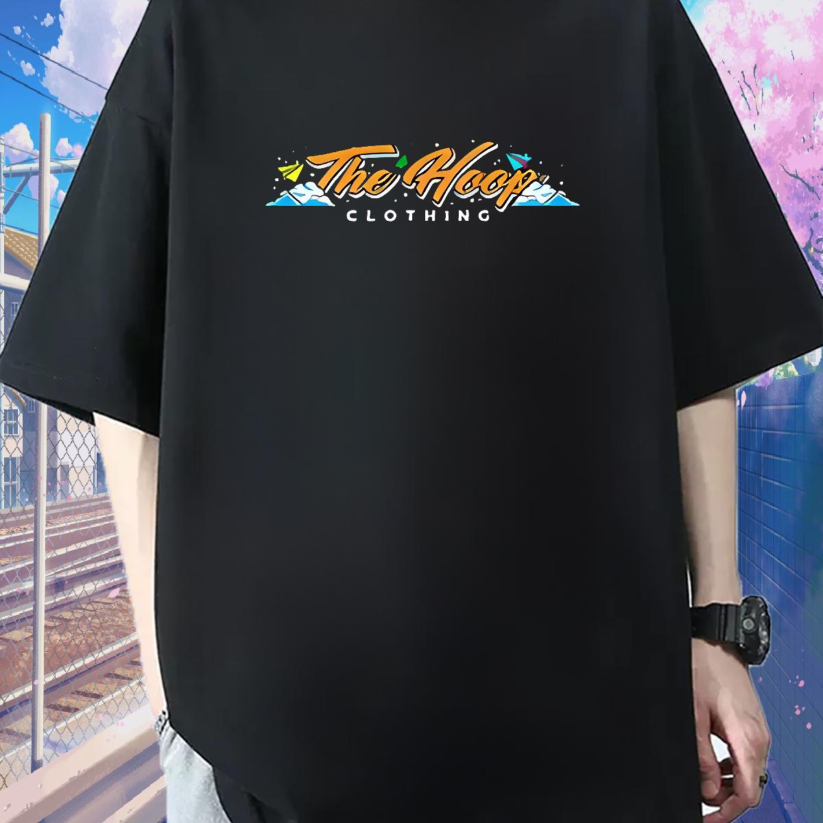 High Quality Men Tops Tees Breathable Crew Neck Cotton High Street Hip Hop T Shirt For Man DIY Printed 2024 DIY Tee Shirt