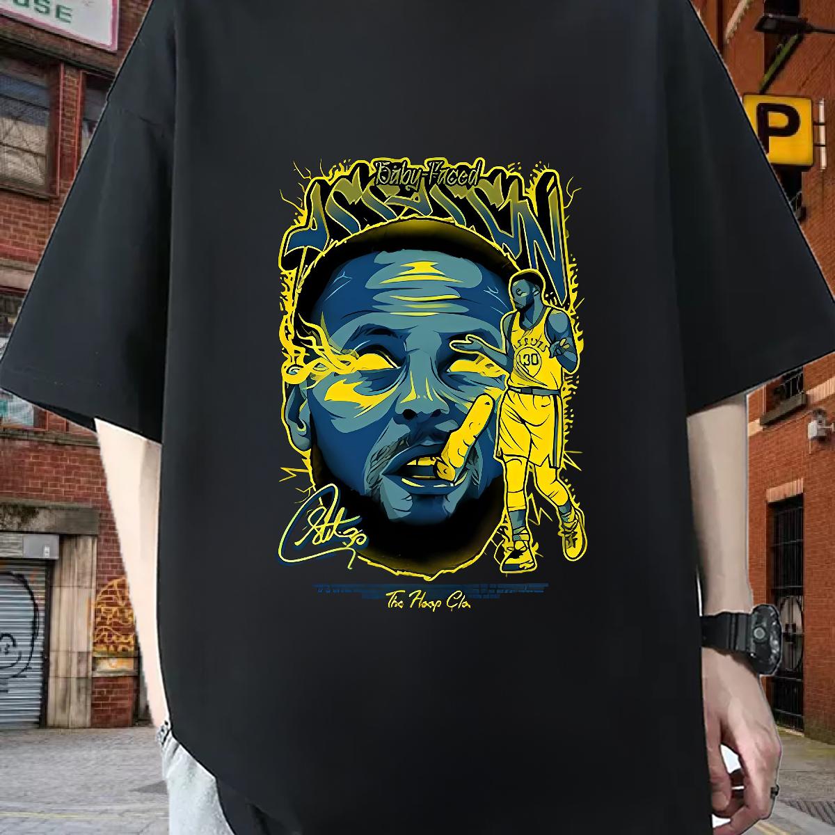 Customized T-Shirts Floral Print Mens Tshirts High Street Hip Hop Breathable Crew Neck Cool Design Tops Shirt