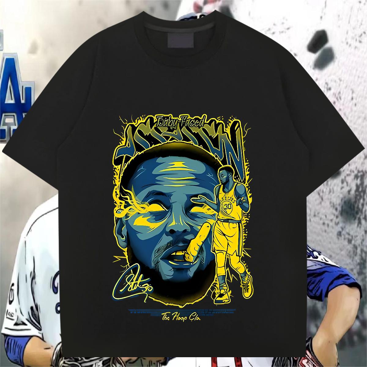 Cool T Shirts Men Casual Daily Wear Breathable Crew Neck Mens Tshirts 2024 Summer Cartoon Print Top Tees