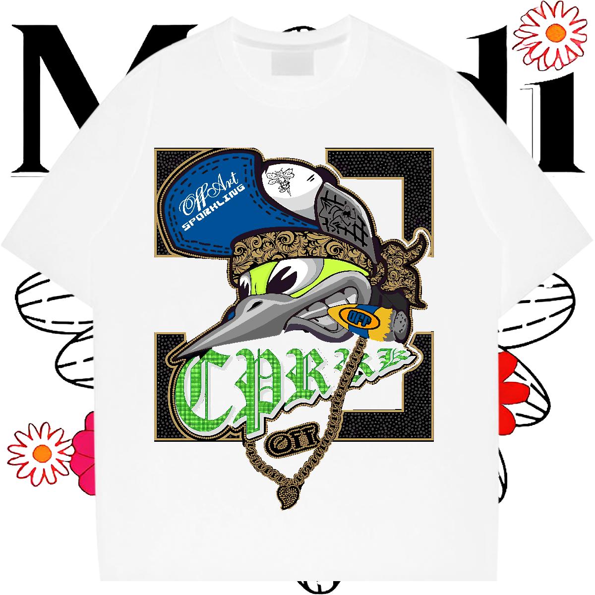 Designer Men T Shirts Daily Wear Cotton Breathable Tshirts Fashion Design Skull Clothings