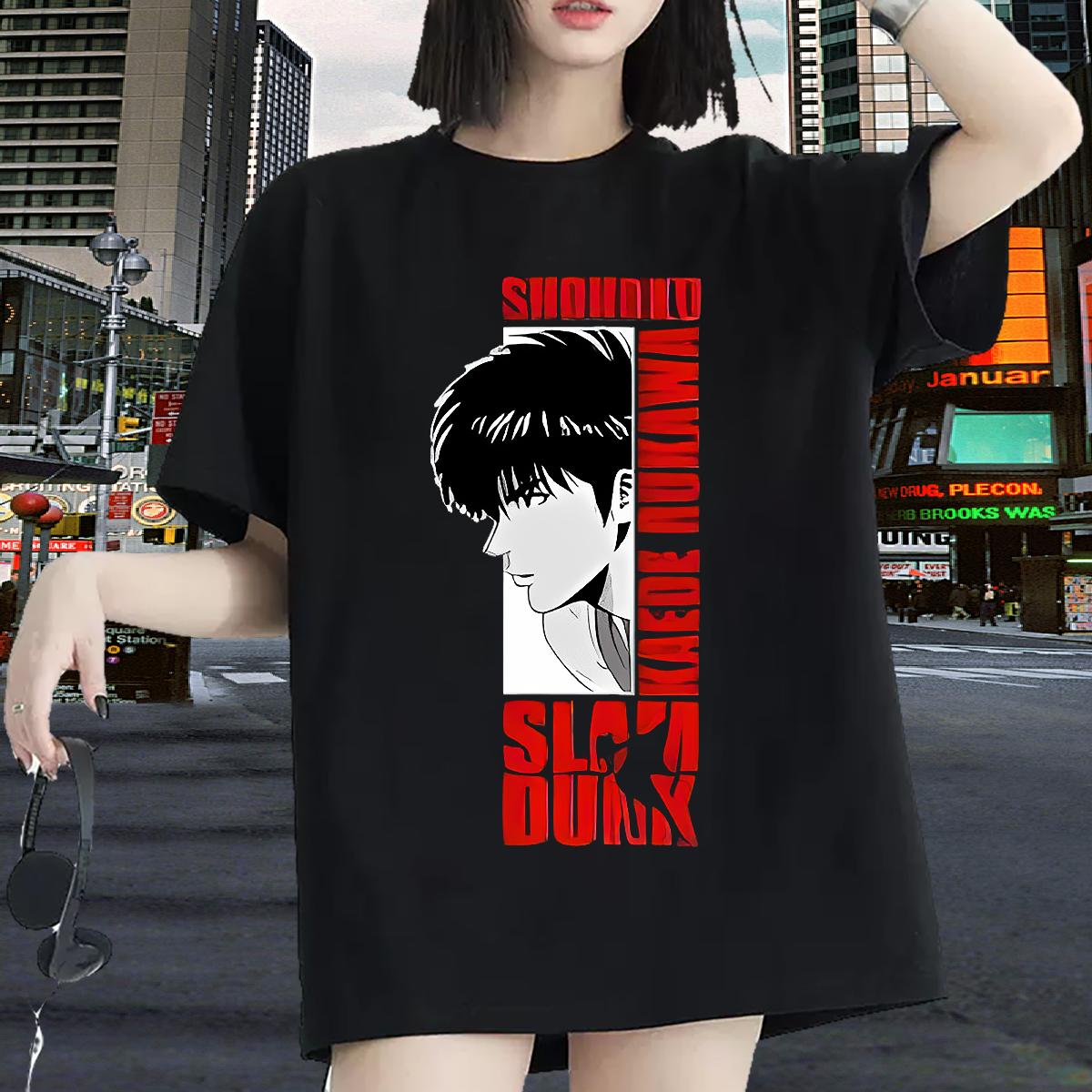 Fashion Casual T Shirt For Woman Breathable Short Sleeve DIY Anime Printed Wear Spring Summer Nice Lady T shirt