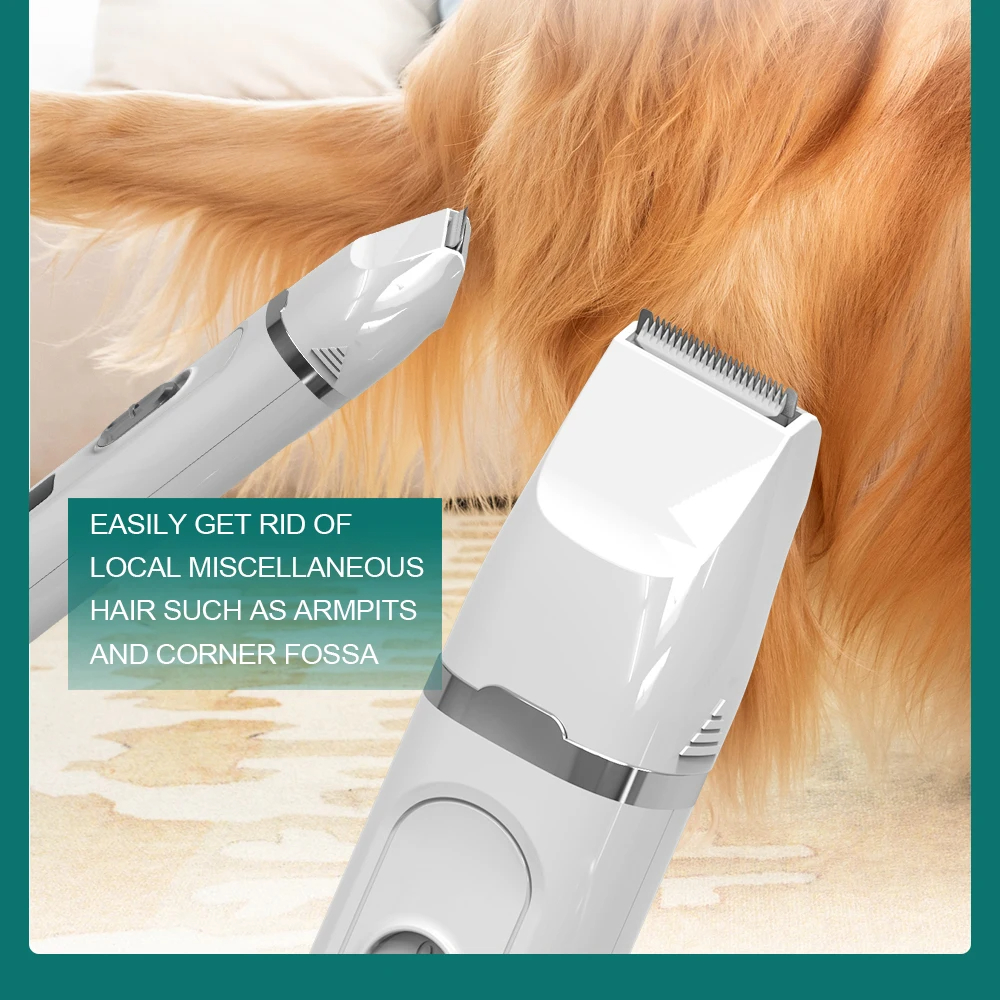 Dog Hair Clippers Grooming Electrical Grooming Trimmer for Cats Rabbits Puppies Rechargeable Shaver Low Decibel Animals Haircut