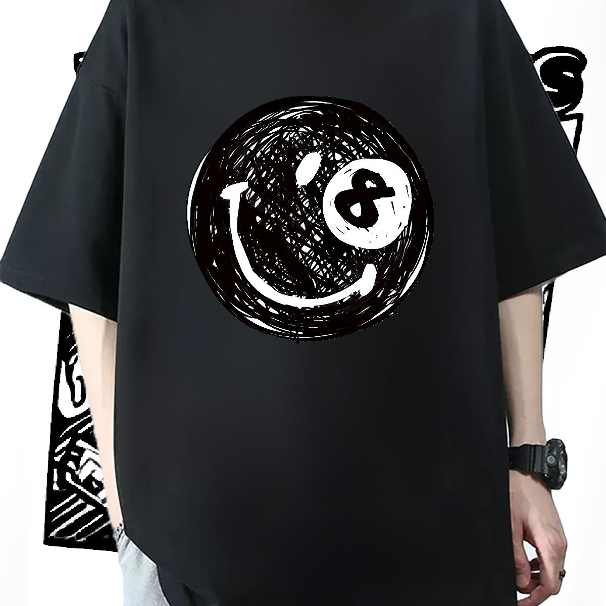 Loose Fit T Shirt For Man Anime Printing Street Breathable Crew Neck Men Tshirts Fashion Casual Oversized S-3XL Tees Shirts