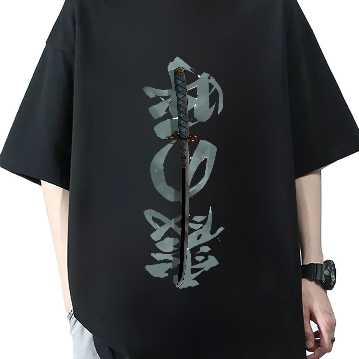 Cool Design Men Tshirts Breathable Short Sleeve Anime Printing Street T-Shirts for Men Plus Size Custom Classic Tees Shirts