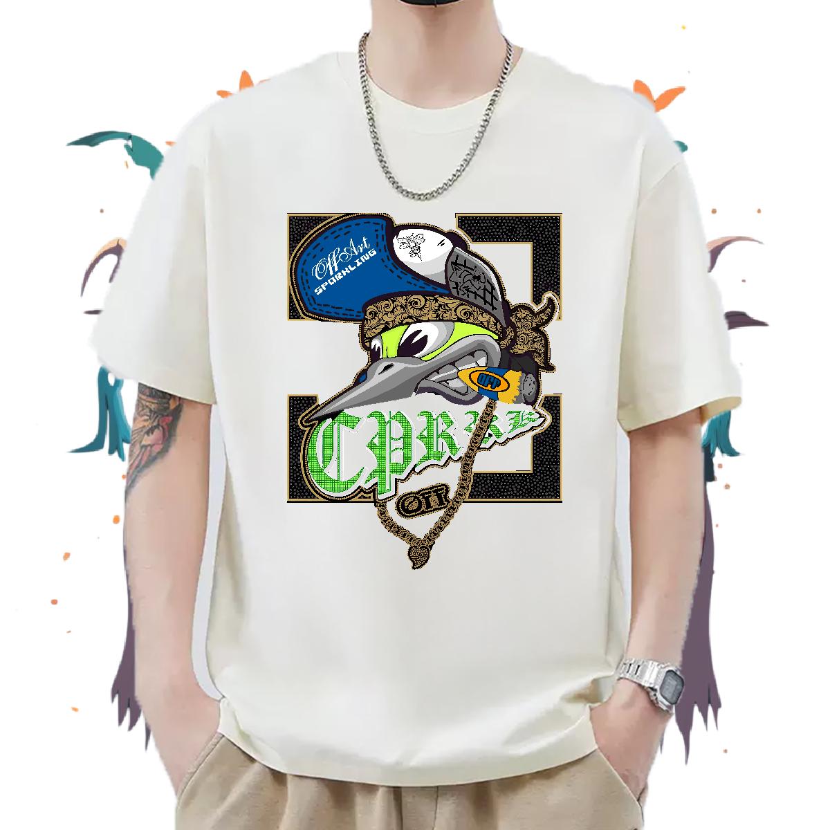 2024 New T shirt Customized Print Mens Tshirts Outdoor Breathable Short Sleeve Loose Fit Tops Shirt