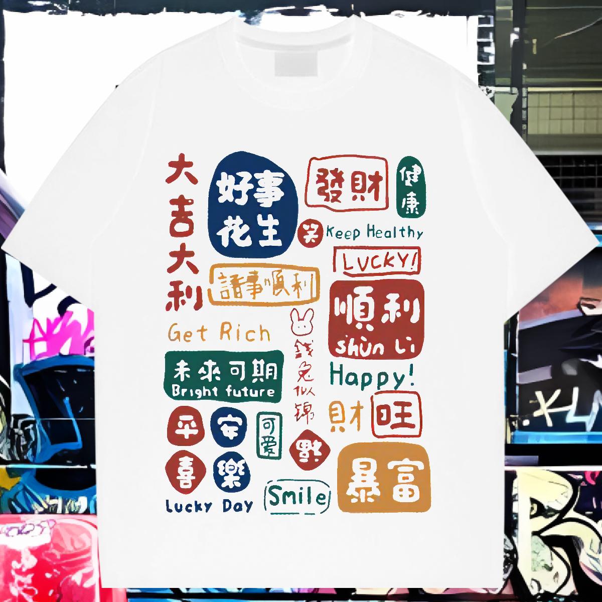 Wholesale T shirt Street Casual Breathable Crew Neck Mens Tshirts Designer Fashion DIY Printed Tees Shirts