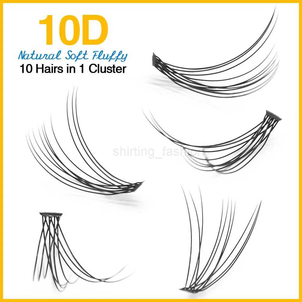 Premium 60 Bundles Mink Eyelash Extension Natural 3D Russian Volume Faux Eyelashes Individual 10D Cluster Lashes Makeup CiliaCL240713