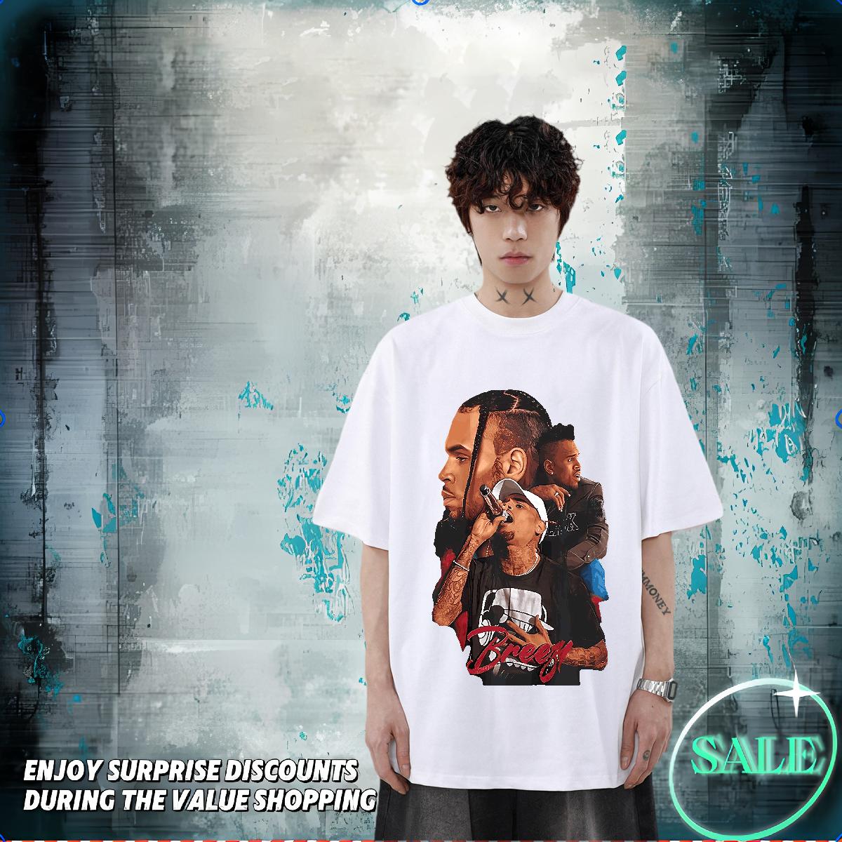 Popular Mens T Shirts Sports Casual Round Neck Short Sleeve Men Tops Tees Wholesale DIY Anime Clothes