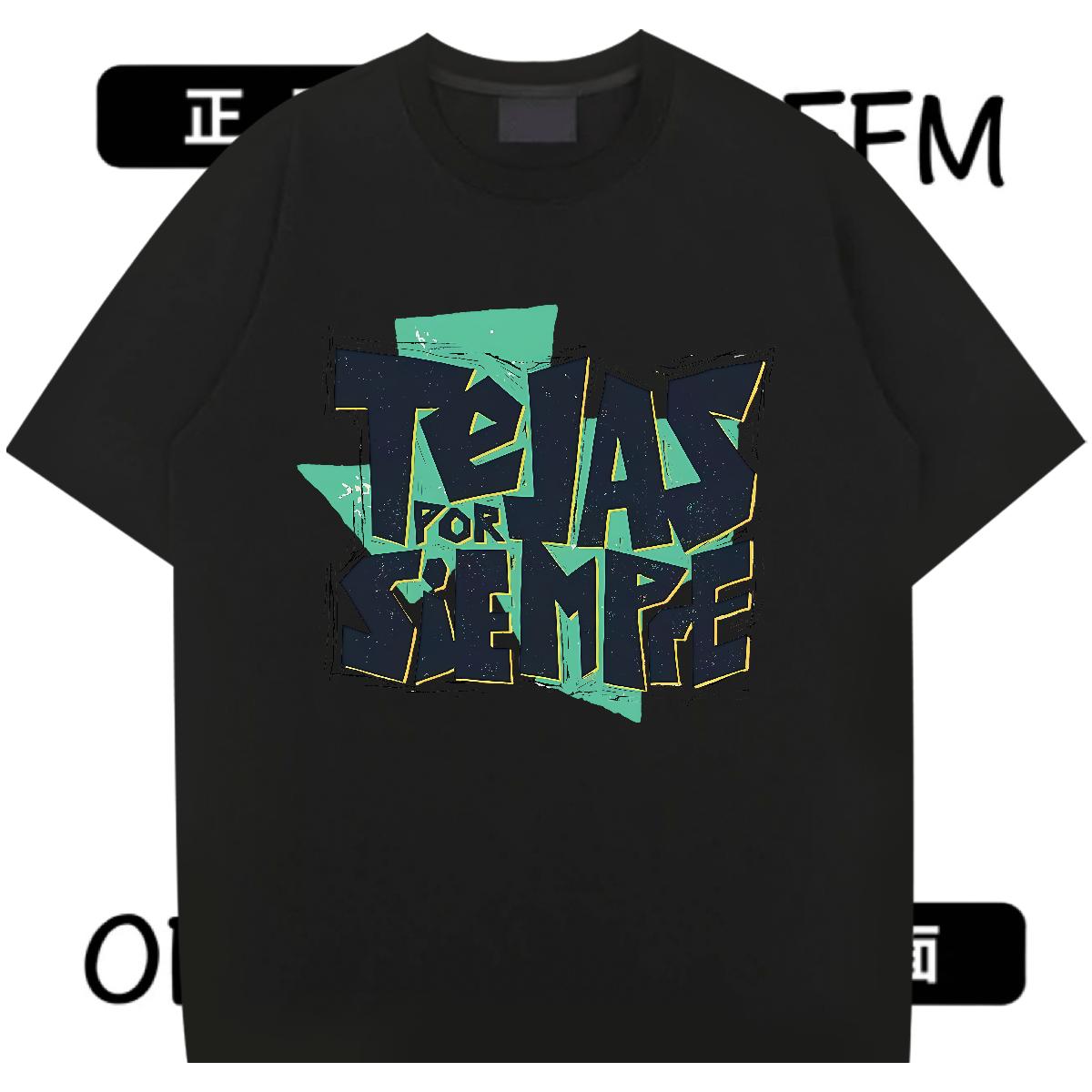 Loose T-Shirts Anime Printing Street 180g Cotton Men Clothes T-Shirt New Oversized S-3XL Tees Shirts