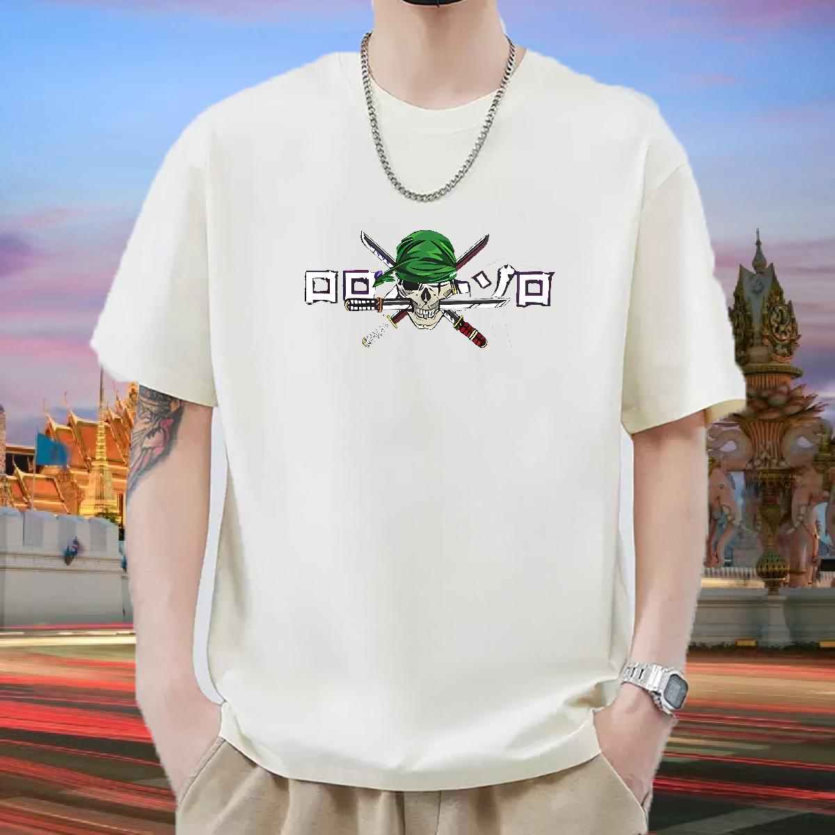 Designer T Shirt For Man Custom Anime Summer Casual Couples T Shirts Cotton Breathable Short Sleeve Popular