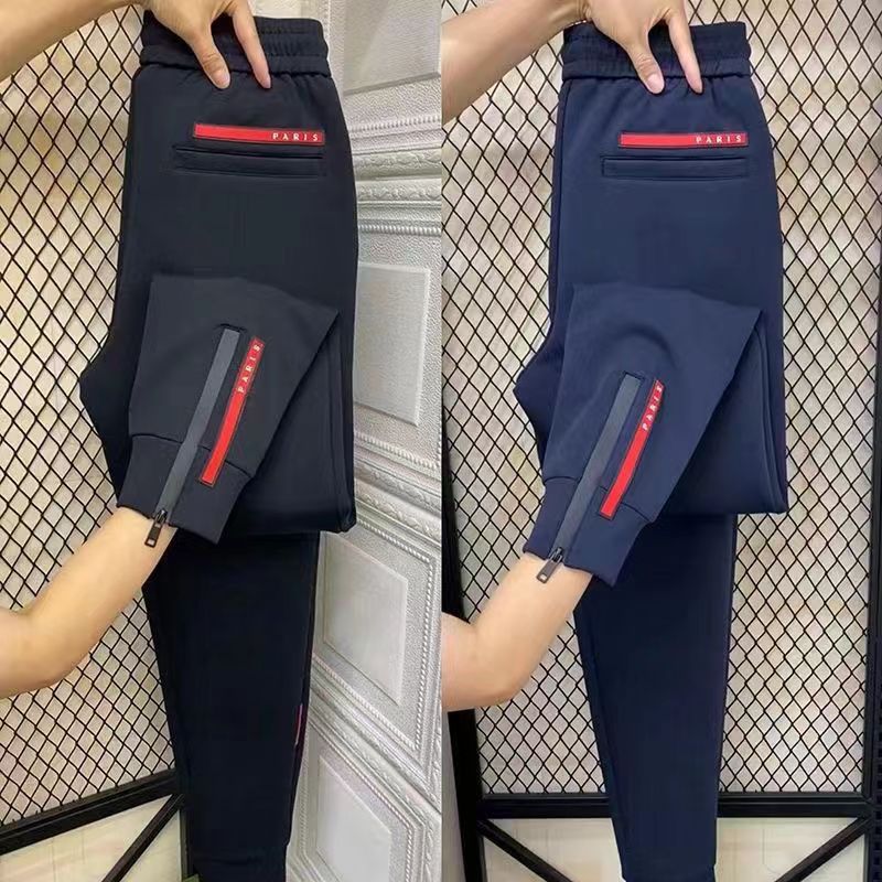 mens pants mens sweatpants sports pants women Straight tube loose casual sports pants for spring and autumn