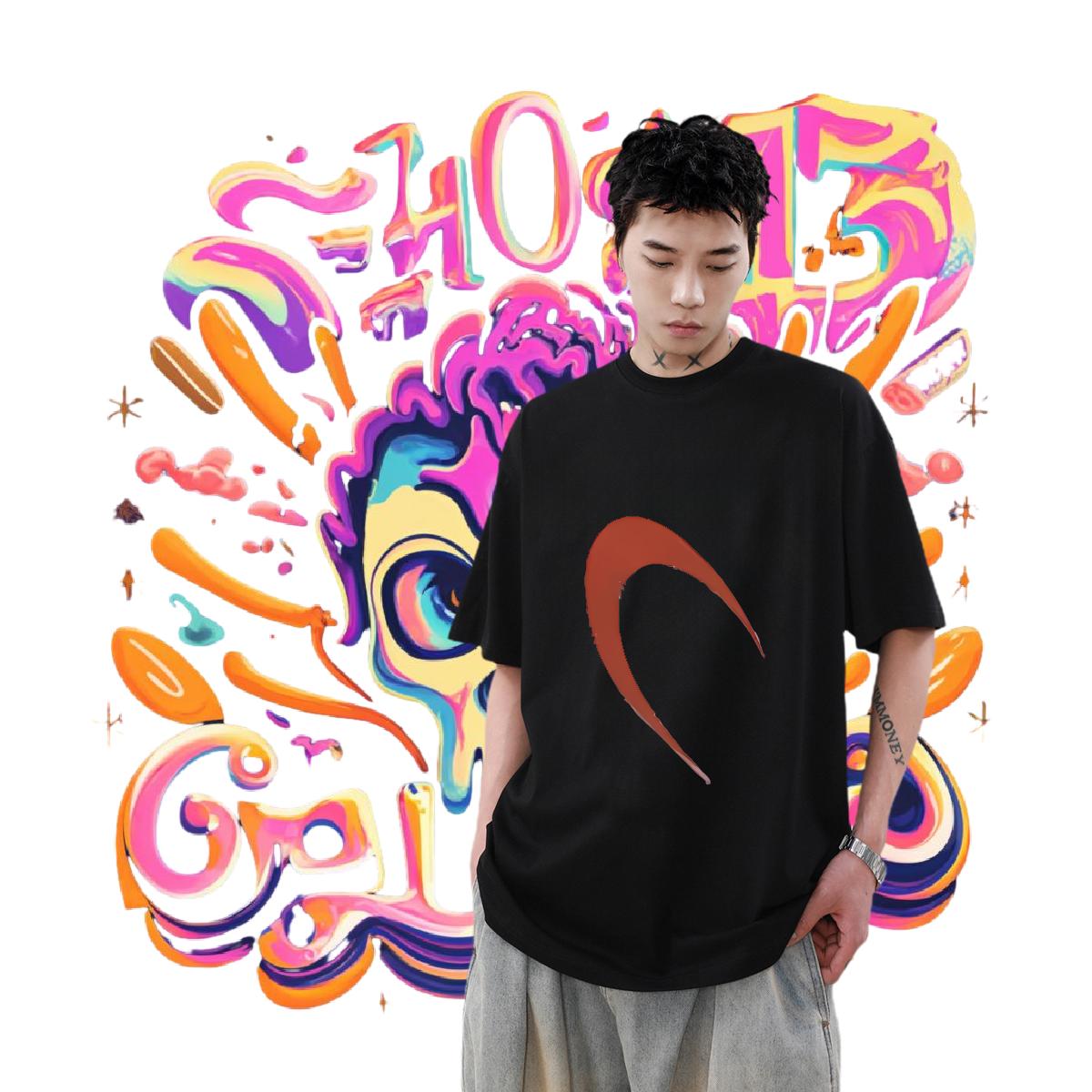 Brand T-Shirts for Men DIY Printed Men Tshirts Daily Outfit 180g Cotton Designer Tees Shirts