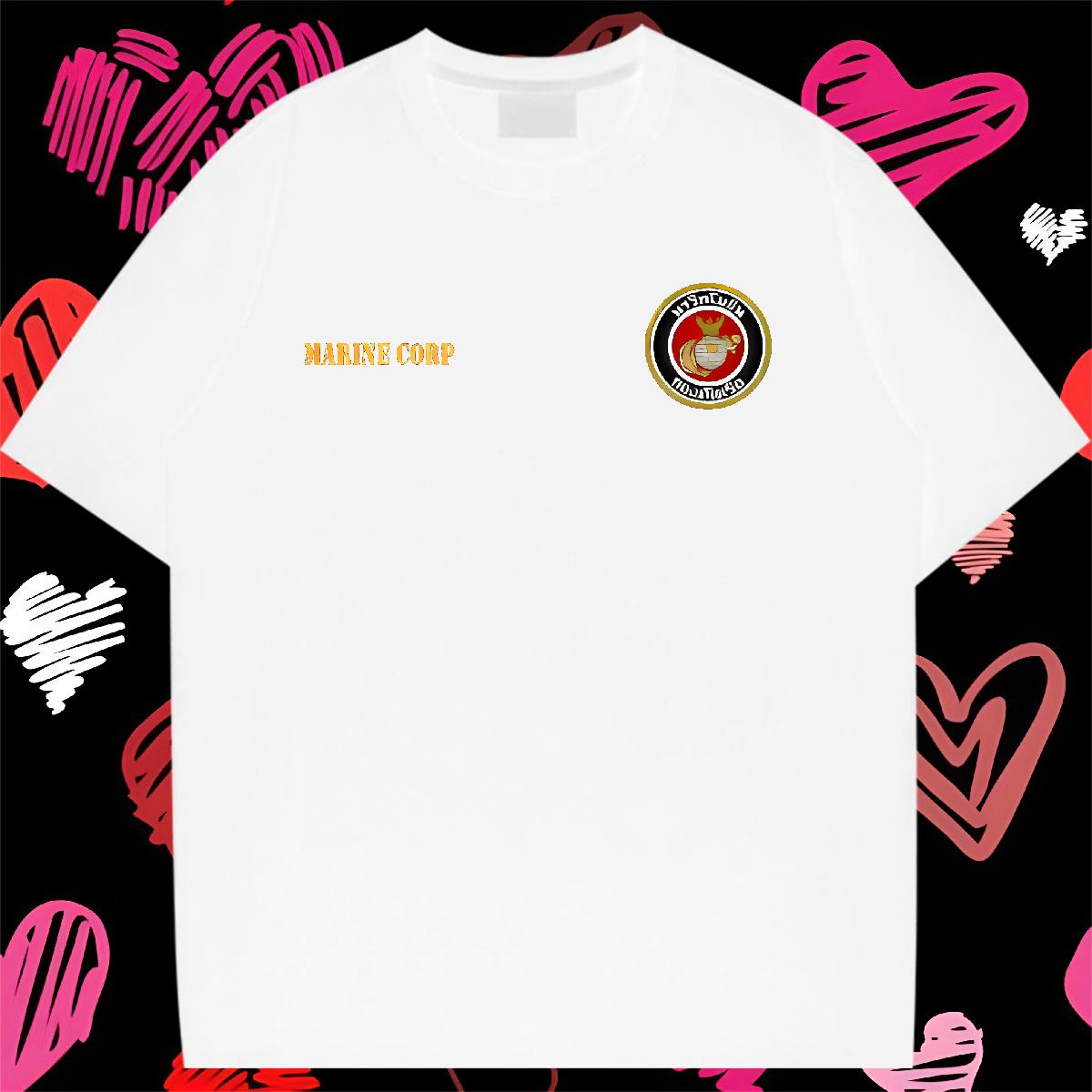 New T shirt Short Sleeve Cotton O-Neck Casual Beach Unisex Tshirts Skull 5A Tees Shirts