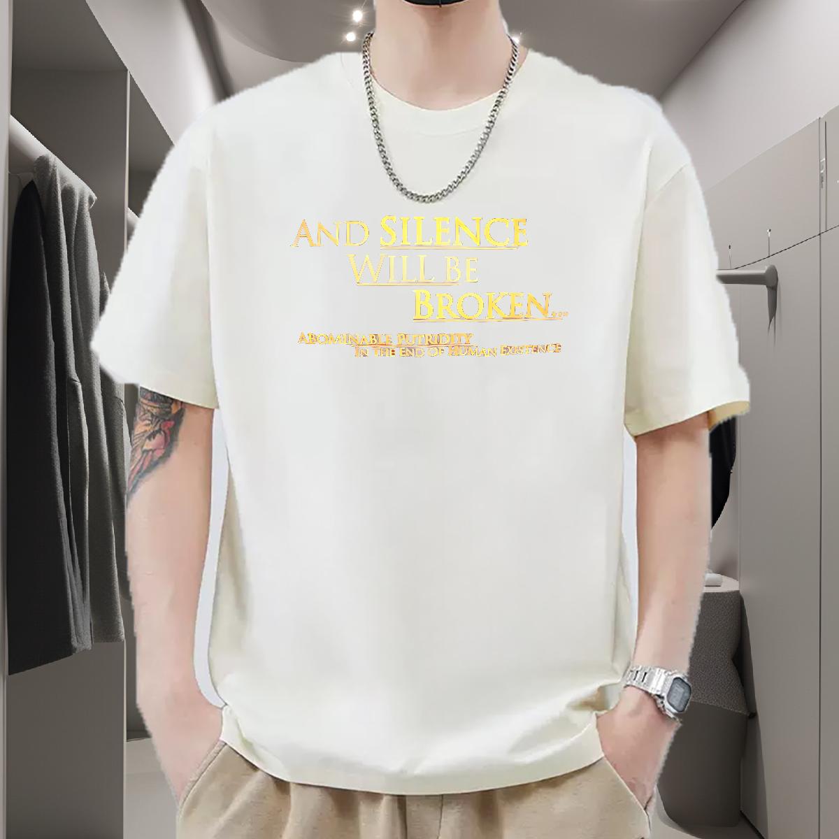 2024 Summer T Shirts Men Floral Print Daily Wear Mens Tshirts Breathable Crew Neck Comfortable