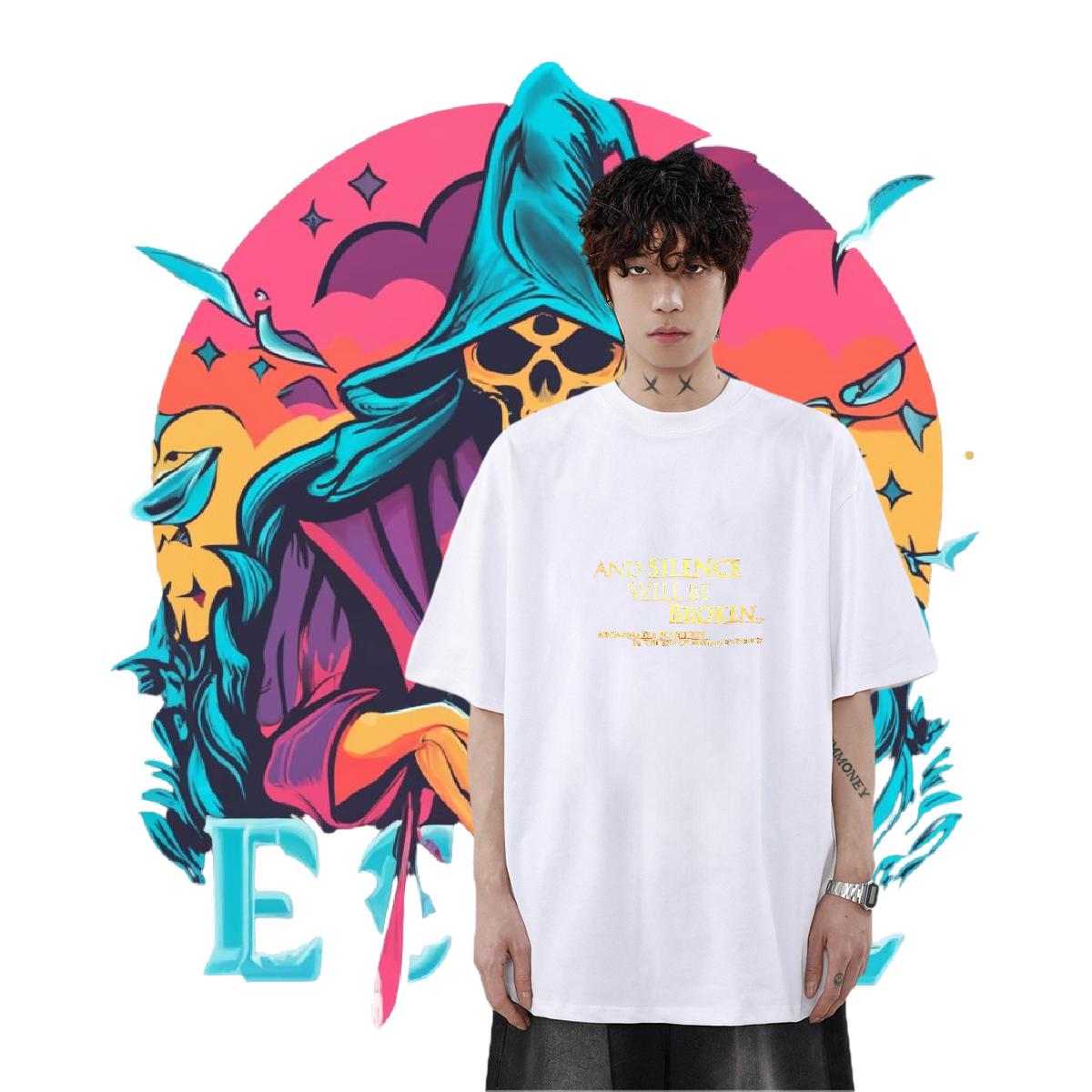 2024 Summer T-Shirts Cartoon Print Sport Couples T Shirts O-Neck Short Sleeve Cotton Brand