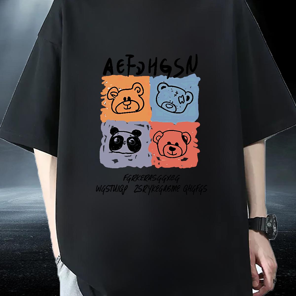 2024 DIY T shirt Custom Printed Men Clothes T-Shirt Street Casual Breathable Crew Neck Brand Tops