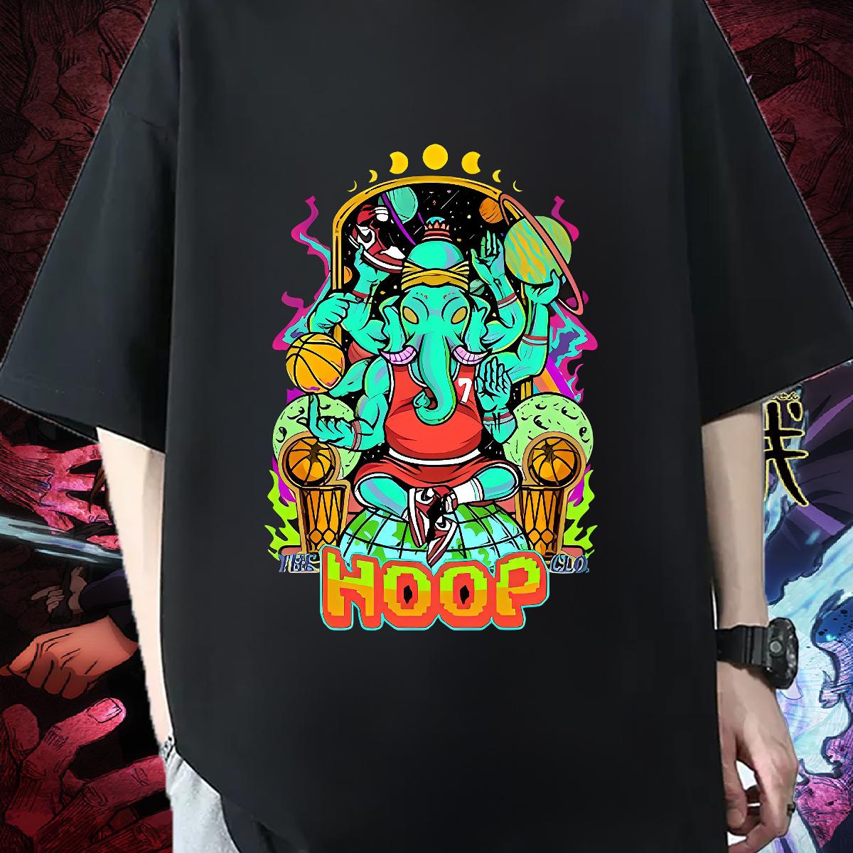 Fashion T shirt Anime Mens Tshirts High Street Hip Hop Cotton Breathable Soft Wholesale Polos