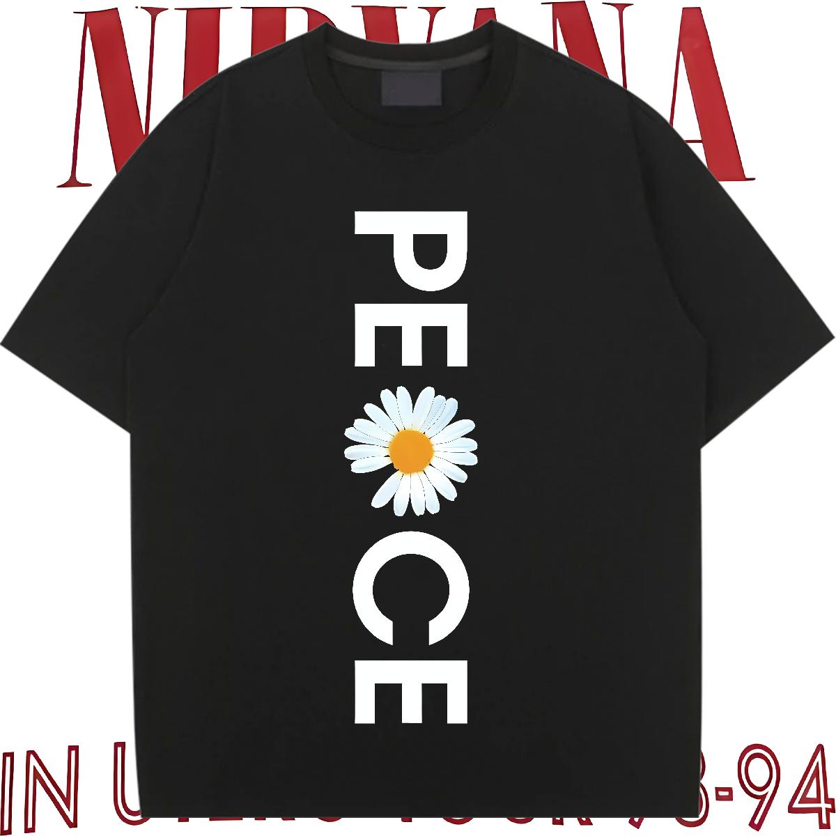 Short Sleeve Cotton O-Neck T-Shirts Designer Street Casual Lady T shirt Black White Designer Nice Clothes Shirt