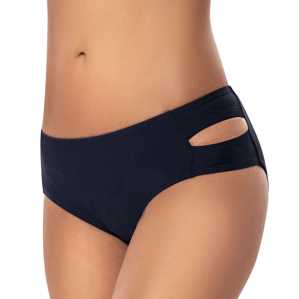 New Pattern Solid Temperament Versatile New Conservative Pleated Women's Triangle Pants with Sexy Solid Color Swim Trunks Temperament Loose Self-