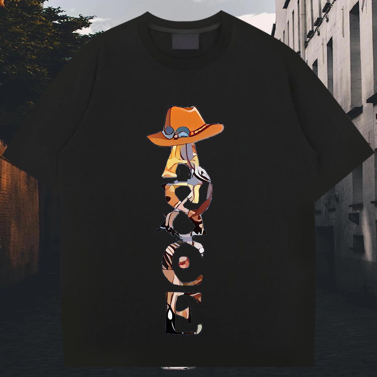 Loose Men Tshirts Round Neck Short Sleeve Summer Casual T-Shirts Floral Print Fashion New Tees