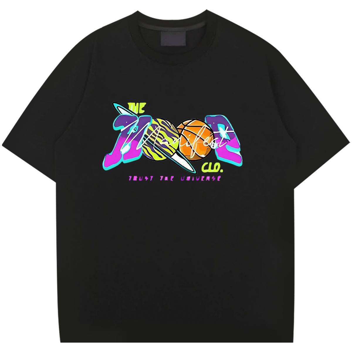 2024 New T-Shirts Cartoon Printing S-3XL Men Tshirts Street Casual Breathable Crew Neck Soft Wear