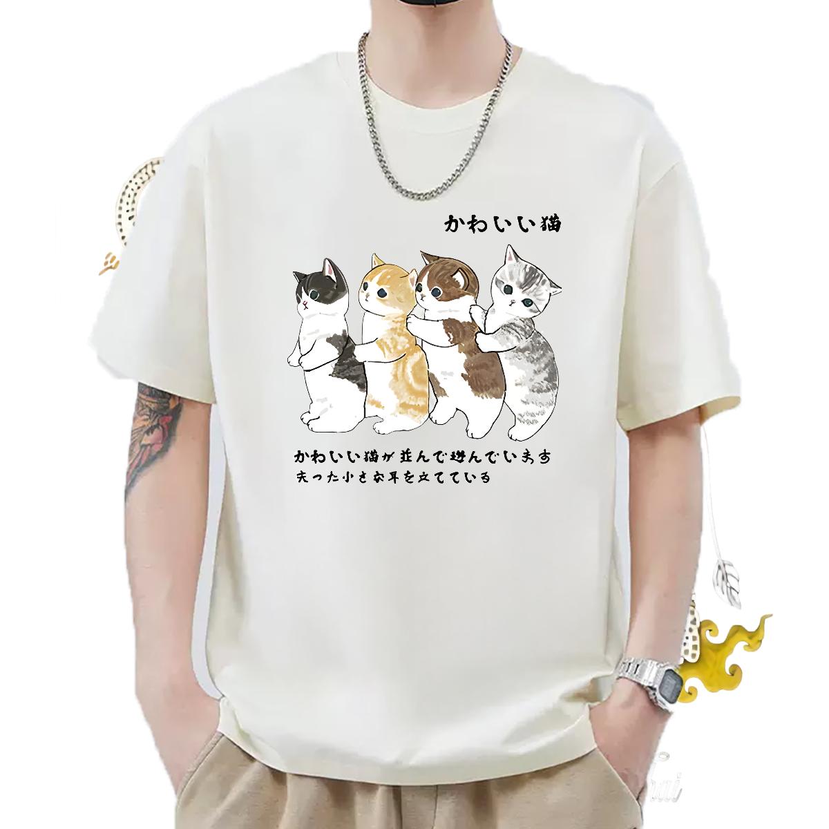 Soft Men T Shirts Casual 180g Cotton Men Clothes T-Shirt Custom White Plus Size Wear