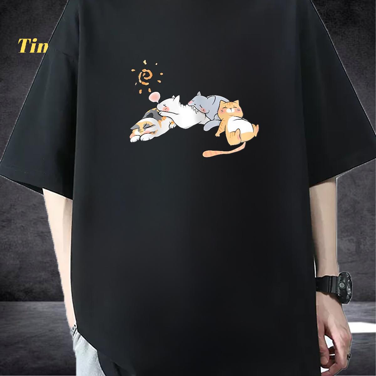 Fashion T shirt Custom Summer Casual Men Tops Tees Crew Neck Cotton Breathable Cool Design