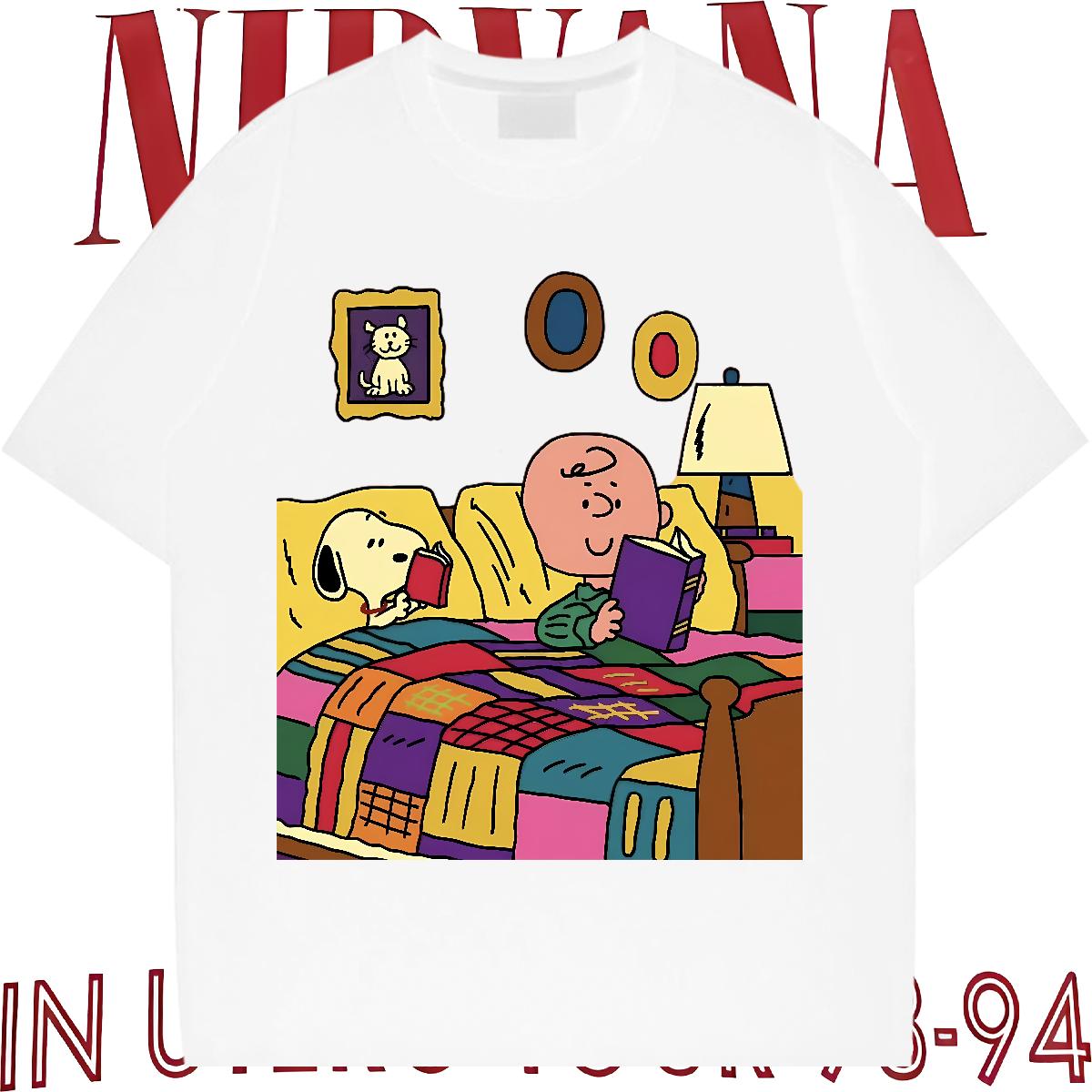 Fashion Casual Man T Shirts Cartoon Print Mens Tshirts Anime Printing Street Short sleeve Cotton Soft Designer Tees