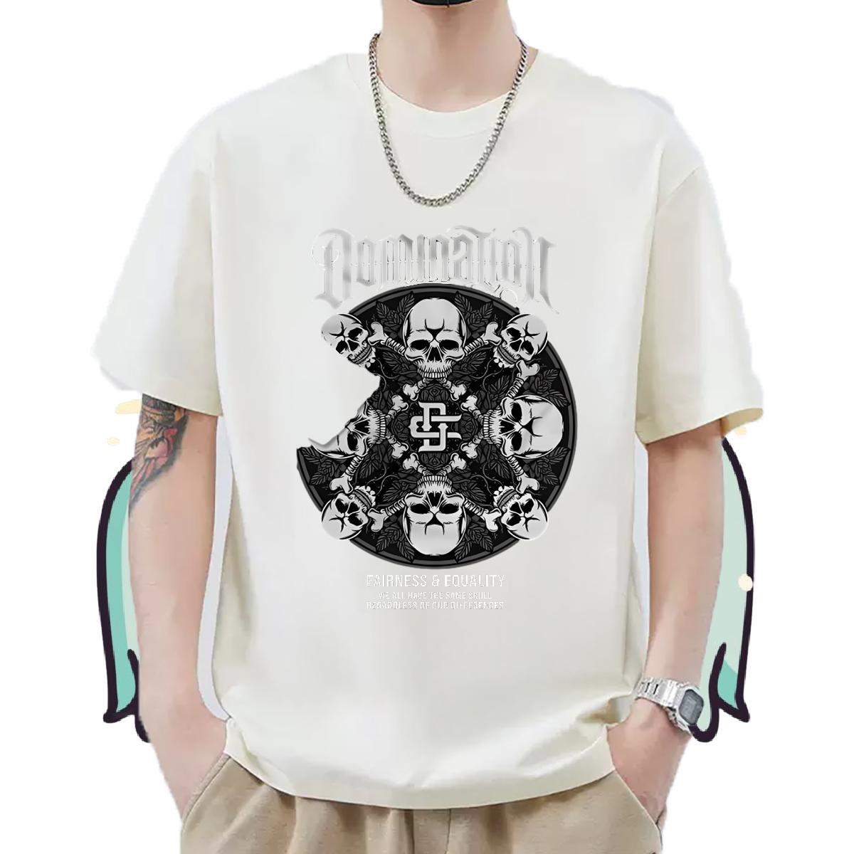 Fashion Designer Mens T Shirts Black Oversized Mens Tshirts Hip Hop Street Breathable Short Sleeve Cool Tees Shirts