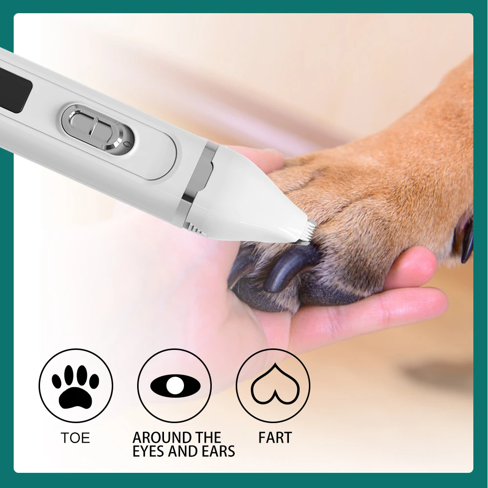Dog Hair Clippers Grooming Electrical Grooming Trimmer for Cats Rabbits Puppies Rechargeable Shaver Low Decibel Animals Haircut