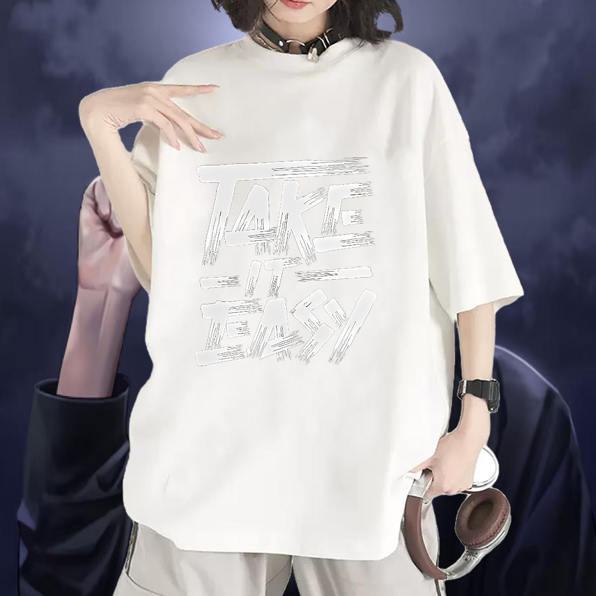 Factory Direct Womens T Shirts Breathable Crew Neck Sport Couples T Shirts Floral Print Popular Wear