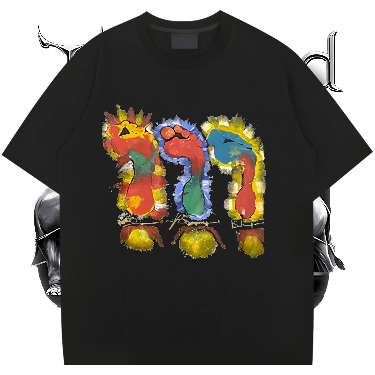 Fashion Casual T Shirts Men DIY Anime Casual Beach Couples T Shirts Short sleeve Cotton Soft Popular