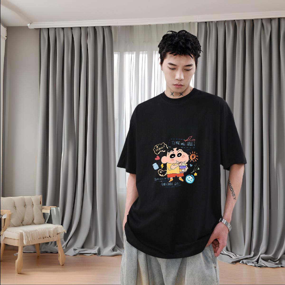 Customized T Shirt For Man Anime Men Tops Tees Anime Printing Street Short Sleeve Cotton O-Neck Unisex Polos