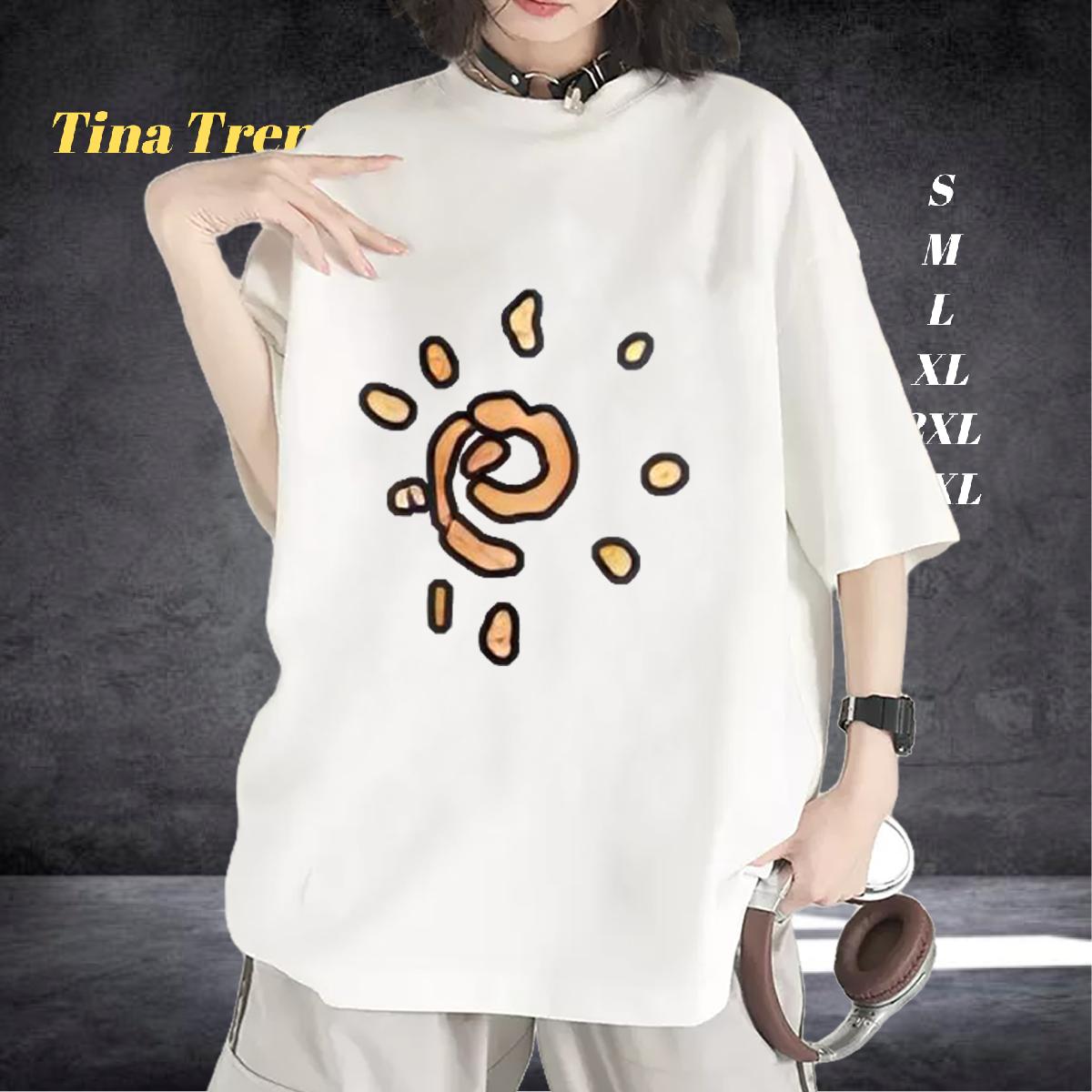 Casual New Womens T Shirts Breathable Crew Neck Cotton Plus Size Cartoon Polos Spring Summer Designer Nice Womens Tshirts