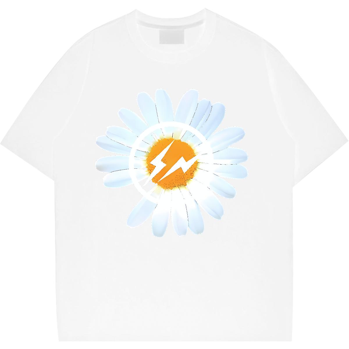 Cotton O Neck Short Sleeves T-Shirts Custom Casual Beach Tshirt for Man Woman Cartoon Print Popular Tshirts