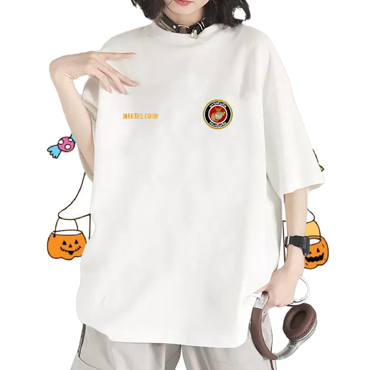 Cotton Breathable Soft Womens T Shirts Fashion Casual Spring Summer Women Tshirts DIY Printed Nice Top Shirts